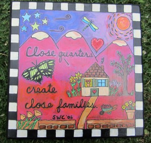 Close Quarters Create Close Familys plaque